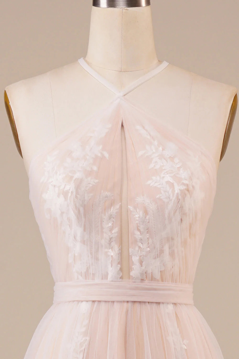 Tulle Wedding Dress with Appliques Sexy