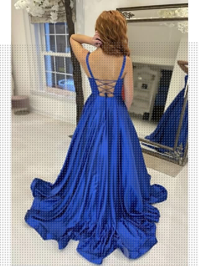 A-Line Prom Dresses Princess Dress Formal Sweep / Brush Train Sleeveless Strapless Satin Backless
