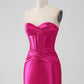 Charming Strapless Pleated Short Prom Dress Bodycon Homecoming Dress Simple Party Dress