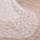 Ivory Mermaid Sweep Train Bridal Dress With Short Sleeves Off Shoulder