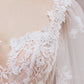Ivory Mermaid Square Neck Corset Bridal Dress with Long Sleeves Sexy