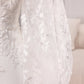 Ivory Mermaid Sweetheart V-Neck Court Train Bridal Dress With Appliqued Lace Off Shoulder