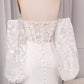 Ivory Mermaid Sweetheart V-Neck Court Train Bridal Dress With Appliqued Lace Off Shoulder