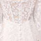 Ivory Mermaid Sweetheart V-Neck Court Train Bridal Dress With Appliqued Lace Off Shoulder