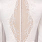 Elegant Ivory Mermaid High Neck Long Sleeve Modest Wedding Gown Sexy
