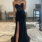 Mermaid Sweetheart Side Slit Long Prom Dress with Appliques Off Shoulder