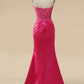 Sparkly Corset Long Sheath Prom Dress with Slit Off Shoulder Sexy