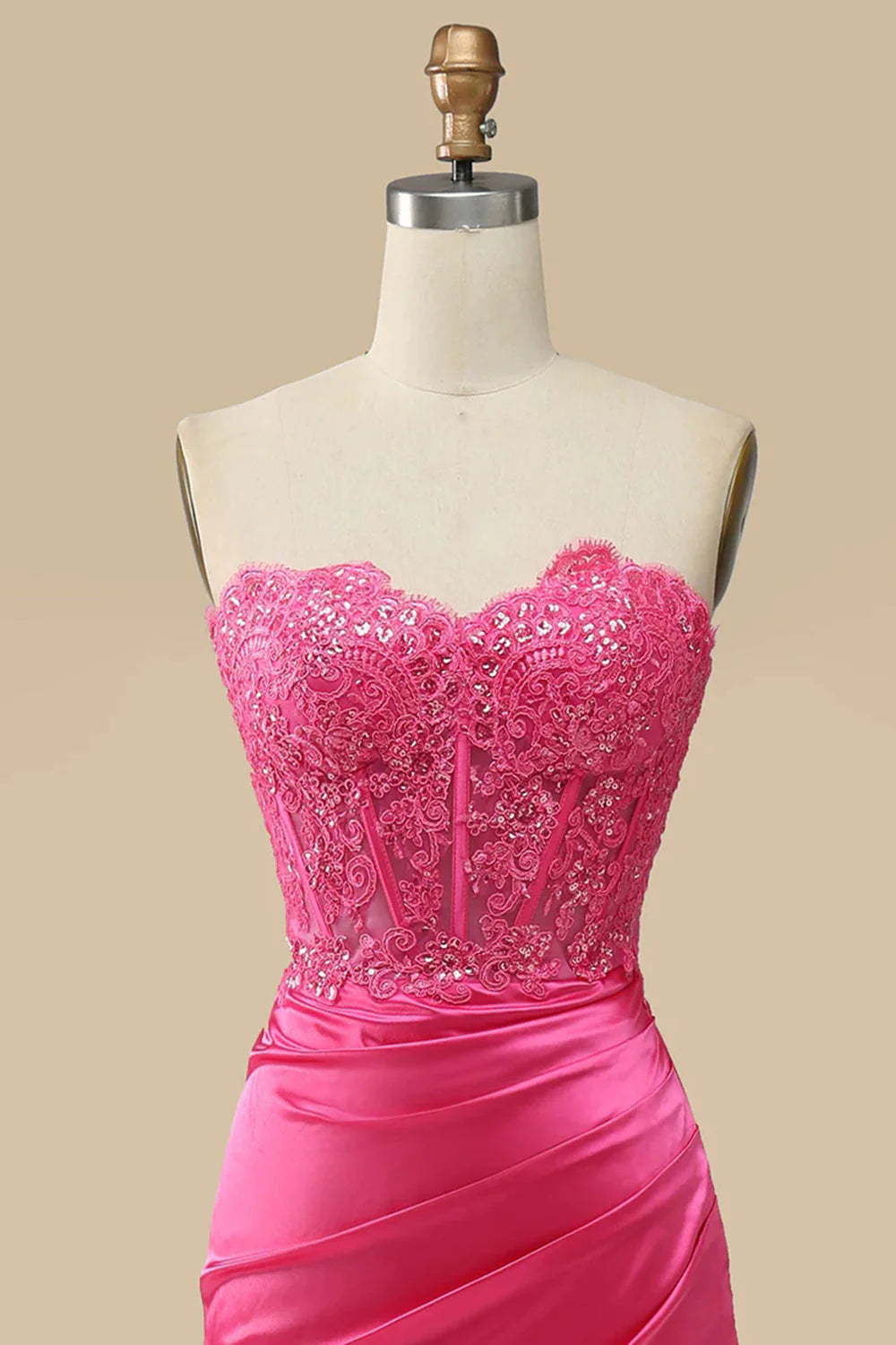 Sparkly Corset Long Sheath Prom Dress with Slit Off Shoulder Sexy