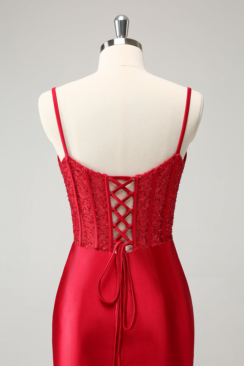 Classy Bodycon Corset Short Homecoming Dress with Lace Up Back Sexy