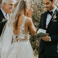 A-Line/Princess V-Neck Floor-Length Wedding Dress Sexy