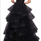 A-Line Sweetheart Ruffles Ball Gown Prom Dresses For Evening Party Off Shoulder