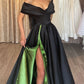 A-Line/Princess Off-The-Shoulder Floor-Length Prom Dresses Sexy