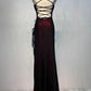 Black and Red Straps Simple Long Formal Dress Evening Dress Prom Dress december wedding guest dress