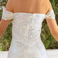 Sheath / Column Evening Gown Sexy Dress Party Wear Sweep / Brush Train Short Sleeve Off Shoulder Sequined