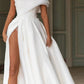 A-Line/Princess One-Shoulder Floor-Length Wedding Dress Sexy