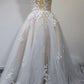 Charming A-Line/Princess V-Neck Floor Length Lace Wedding Dress Sexy Bridal Gown