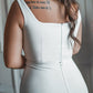 Trumpet/Mermaid Square Neck Floor-Length Wedding Dress Sexy