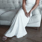 Trumpet/Mermaid Square Neck Floor-Length Wedding Dress Sexy