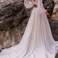 A-Line/Princess V-Neck Floor-Length Wedding Dress With Split Side Sexy