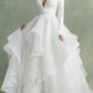 A-Line/Princess V-Neck Floor-Length Ball-Gown Wedding Dress With Ruffles Sexy