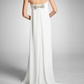 Sheath/Column Strapless Sleeveless Wedding Dresses With Bowknot Off Shoulder