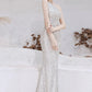 Mermaid / Trumpet Evening Gown Sparkle Dress Wedding Guest Floor Length Sleeveless One Shoulder Sequined