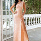 Mermaid / Trumpet Evening Gown Sparkle & Shine Dress Wedding Party Floor Length Sleeveless One Shoulder Sequined with Sequin Slit
