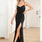 Mermaid / Trumpet Evening Gown Vintage Dress Prom Floor Length Sleeveless V Neck Polyester