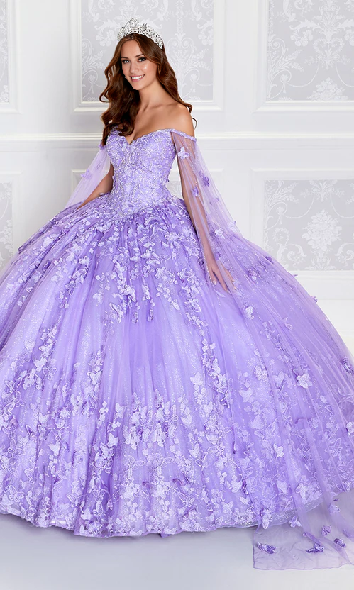 Glow-in-the-Dark Princesa Quinceanera Dress Off Shoulder Beautiful
