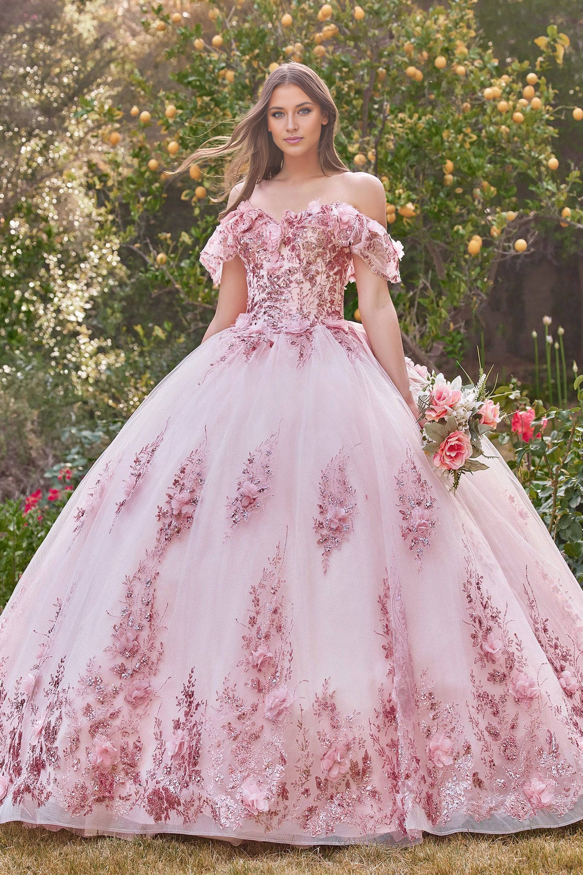 Quinceanera Ball Gown Quinceanera Dress Off Shoulder Long Beautiful