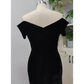 Mermaid / Trumpet Evening Gown Celebrity Style Dress Prom Sweep / Brush Train Short Sleeve V Neck Velvet