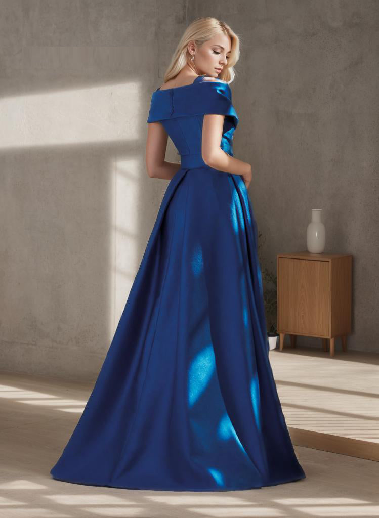 A-Line Evening Gown Formal Wedding Guest dress Floor Length Prom Dresses