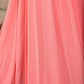 A-Line Elegant Dress Wedding Guest Court Train Sleeveless One Shoulder Chiffon with Crystals