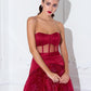 Ball Gown Celebrity Style Dress Holiday Floor Length Sleeveless Strapless Satin with Sash