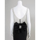 Mermaid / Trumpet Sparkle & Shine Formal Evening Dress Scoop Neck Sleeveless Court Train Jersey