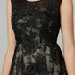 A-Line Open Back Dress Holiday Floor Length Sleeveless Jewel Neck Tulle with Appliques Evening Dresses