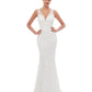 Mermaid / Trumpet Evening Gown Celebrity Style Dress Engagement Court Train Sleeveless V Neck Sequined with Sequin