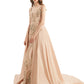 Mermaid / Trumpet Evening Gown Elegant Dress Engagement Detachable Sleeveless V Neck Detachable Sequined