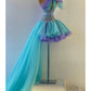 A-Line Quinceanera Dresses Corsets Dress Wedding Party Short / Mini Sleeveless One Shoulder Tulle with Bow(s)