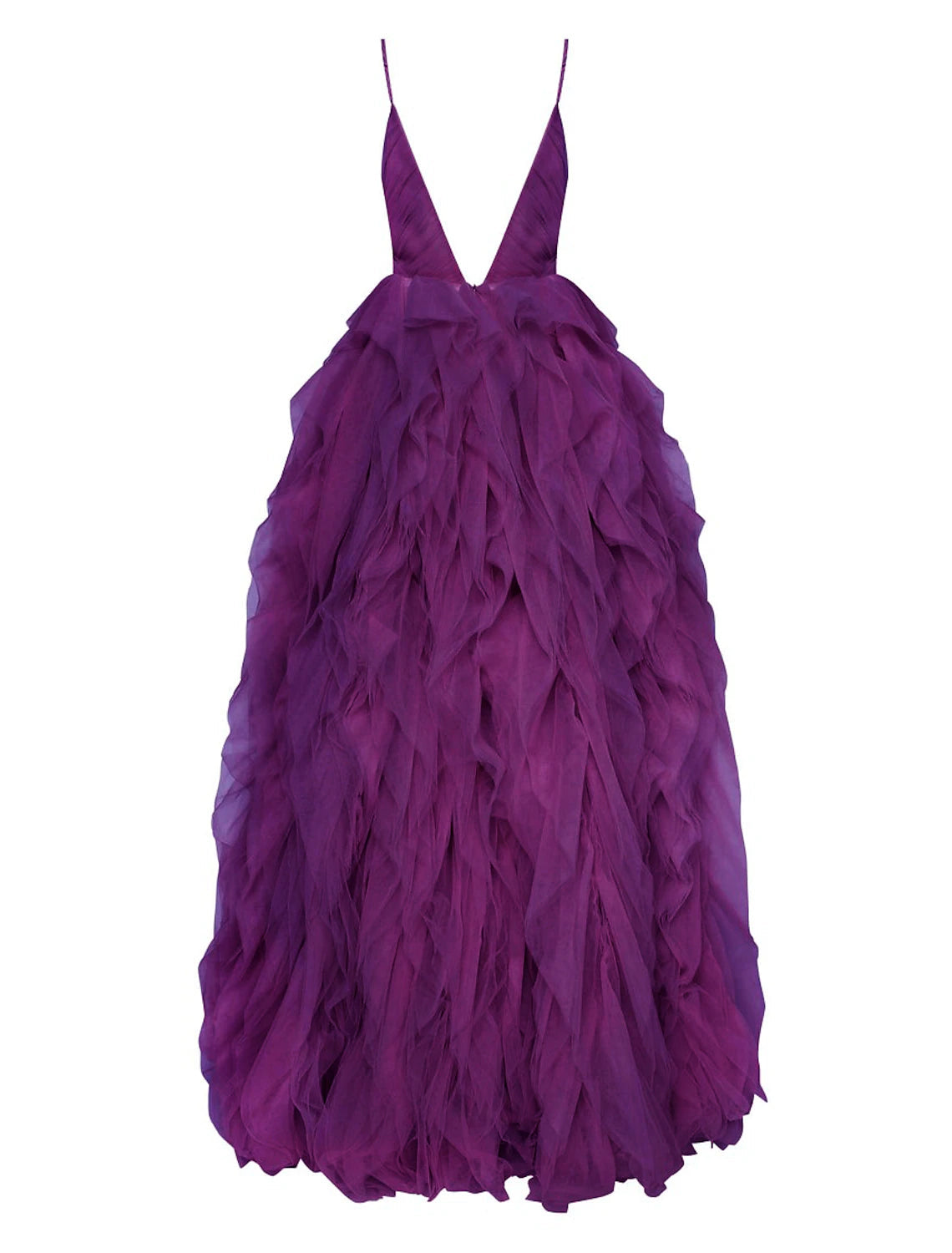 Ball Gown Party Dress Beautiful Back Elegant Prom Formal Evening Dress V Neck Sleeveless Sweep / Brush Train Tulle