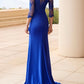 Sheath/Column Scoop Floor-Length Prom Dresses Sexy