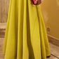 A-Line/Princess Scoop Floor-Length Prom Dresses Evening Dresses