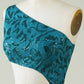 Peacock Blue Glitter Tight Homecoming Dress with Hollow-out Sexy Sparkly 