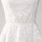 Cute A-Line Spaghetti Straps Short White Graduation Dress Sexy