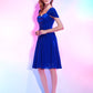 A-Line Cute Dress Homecoming Knee Length Short Sleeve Sweetheart Chiffon