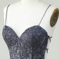 Spaghetti Straps Tight Homecoming Dress With Appliques Short