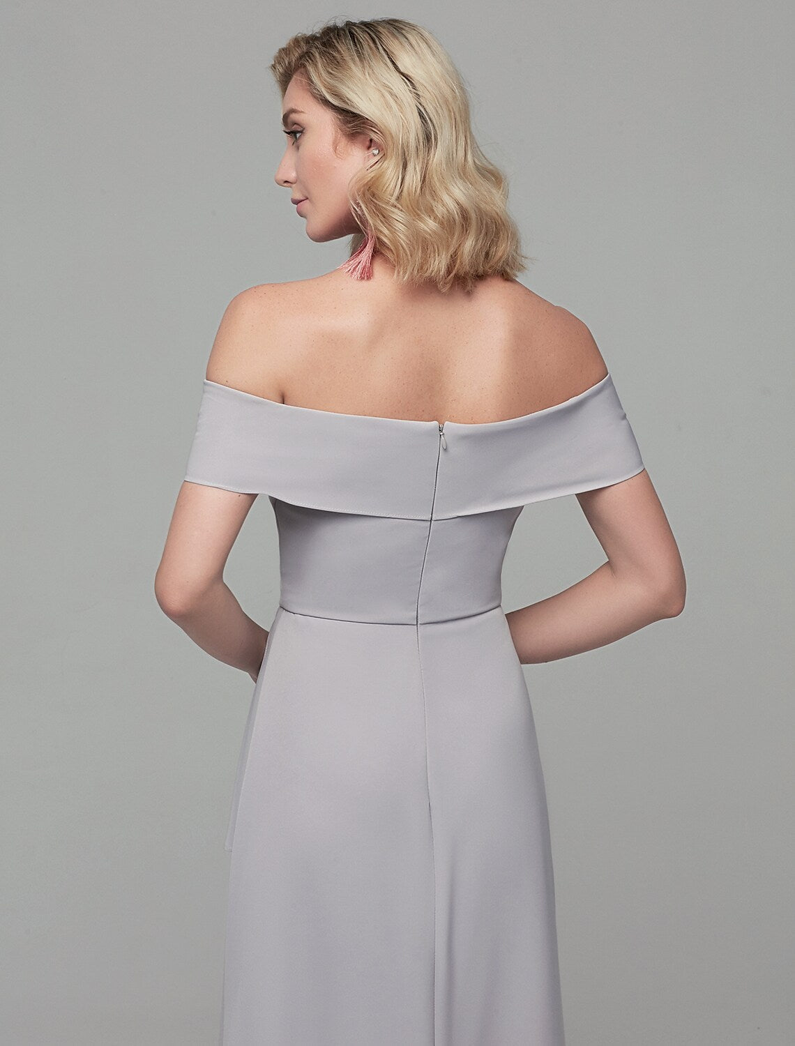 Sheath / Column Special Occasion Dresses Elegant & Luxurious Dress Wedding Guest Floor Length Short Sleeve Off Shoulder Spandex