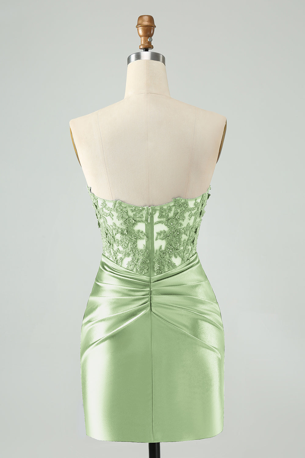 Sexy Bodycon Sweetheart Corset Hollow Out Beaded Short Homecoming Dress Sexy