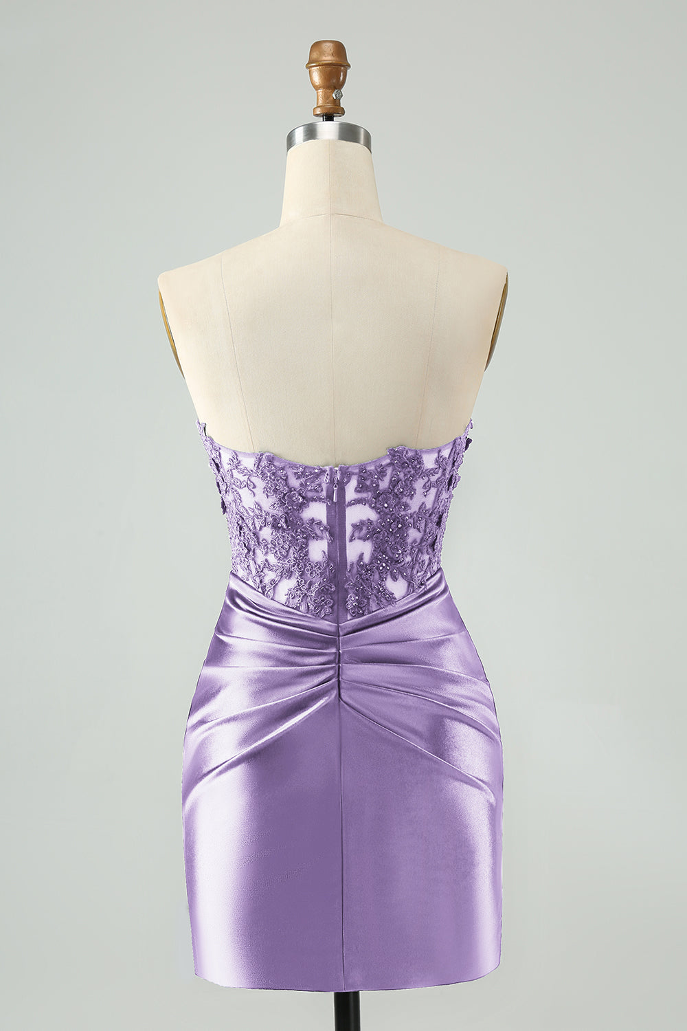 Sexy Bodycon Sweetheart Corset Hollow Out Beaded Short Homecoming Dress Sexy
