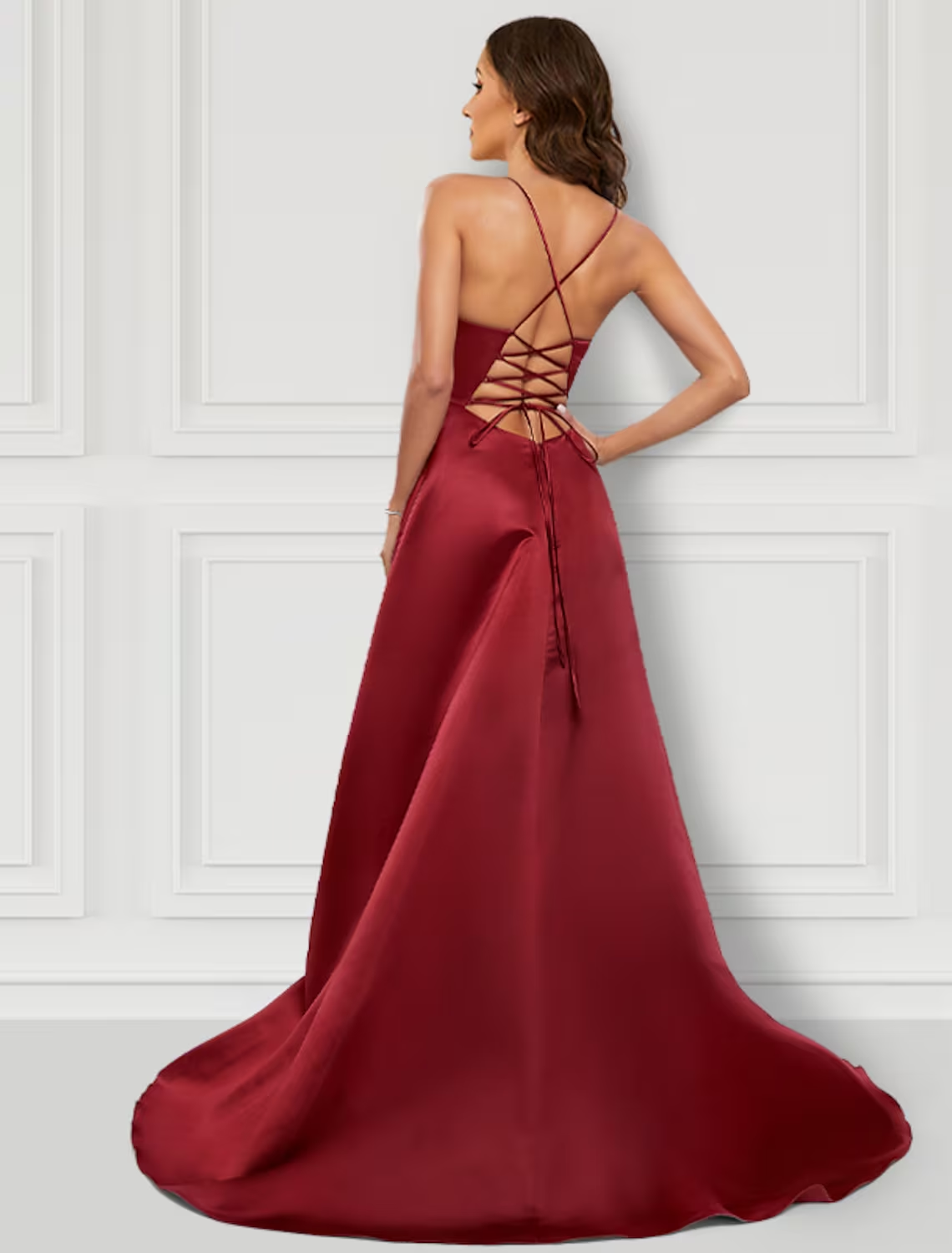 A-Line Prom Dresses Sexy Dress Formal Asymmetrical Sleeveless Spaghetti Strap Charmeuse with Ruffles